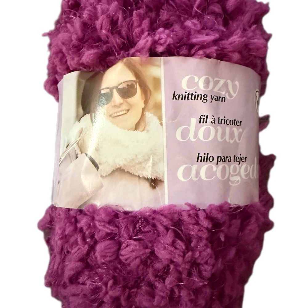 Cozy Purple Knitting Yarn
